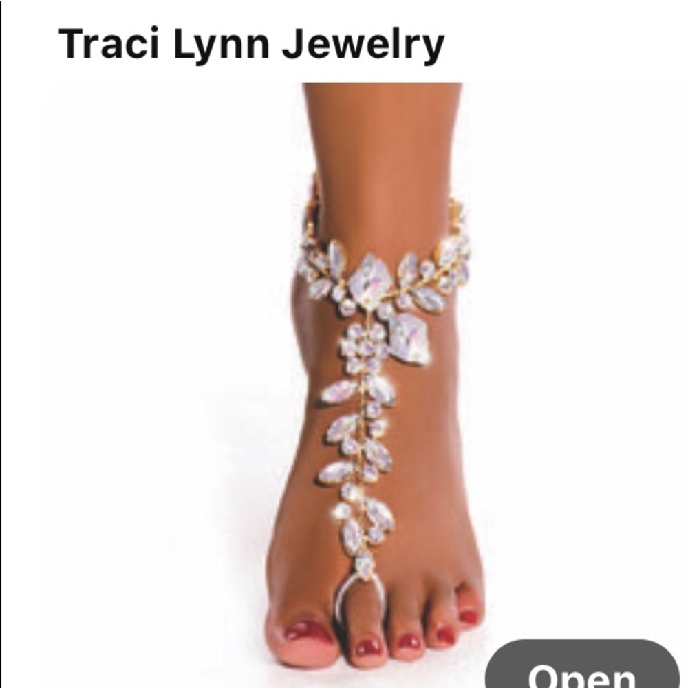 Ankle toe ring Bling